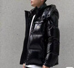 年濛口亮面男士羽絨服男短款外套加厚保暖高版本新款冬季 黑色 2XL 150-170斤 曬單實(shí)拍圖