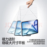 閃魔適用ipad air7/6保護套11英寸M3芯片2025/24款四邊磁吸拆分蘋果平板透明亞克力保護殼-灰色 曬單實拍圖