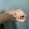 XUPING旭平首飾仿水晶時(shí)尚可愛(ài)小兔子項鏈女生送禮飾品 4號色-玫粉色 約40+5cm 曬單實(shí)拍圖