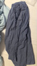 無(wú)印良品（MUJI）女式 棉紗 抽褶裙 長(cháng)半身裙女款裙子25年秋季女裝 BE1XTA5A 藍色格紋 XL (165/74A) 曬單實(shí)拍圖