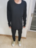 南極人男士保暖內衣男加絨加厚套裝秋衣秋褲防寒棉柔打底保暖衣褲黑色XL 曬單實(shí)拍圖
