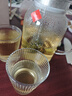 青蘋(píng)果耐高溫冷水壺大容量玻璃涼水壺泡茶壺可圍爐煮茶壺 豎紋壺+豎條紋2只杯子 曬單實(shí)拍圖
