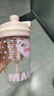 聚莜家可愛(ài)水杯女生高顏值大容量水杯tritan吸管杯子夏天學(xué)生雙飲水杯 粉色600ML+貓頭+粉色蝴蝶結 曬單實(shí)拍圖