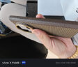 智父vivo x fold5手機殼新款vivoxfold5編織保護殼磁吸中軸全包vivo xfold5芳綸纖維超薄防摔高級外殼 【格調金-升級】3D緙織紋理｜強磁吸附｜鉸鏈全包 曬單實(shí)拍圖