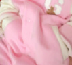蓋璞嬰兒小熊logo抓絨插肩袖連體衣兒童裝爬服643422 粉色 80cm (9-18月) 亞洲尺碼 曬單實(shí)拍圖