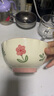 佩爾森（CERAMICS）小清新釉下彩陶瓷家用碗碟套裝2025新款高顏值吃飯碗面碗湯碗餐具 6寸碗4個(gè)裝 曬單實(shí)拍圖