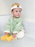 G.DUCKKIDS小黃鴨童裝寶寶套裝夏季薄款兒童漢服男孩子周歲禮服嬰兒衣服夏裝 綠色 80 尺碼建議9-12個月cm 曬單實拍圖