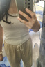 UR2025秋季新款女裝時尚休閑蕾絲花邊修身短袖T恤UWM450089 本白 M 曬單實拍圖