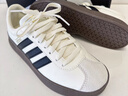 adidas T頭鞋 VL COURT復古板鞋德訓鞋男女阿迪達斯輕運動 漢玉白/黑色/樹脂黃   40 曬單實拍圖