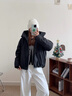 森馬（Semir）羽絨服女中長(zhǎng)款輕薄三防2025oversize插肩袖冬裝防風(fēng)109725113007 曬單實(shí)拍圖