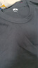 優(yōu)衣庫(kù)合作款女裝大師T圓領(lǐng)T恤短袖正肩素色白T474404 09 黑色 M /160/84A 曬單實(shí)拍圖