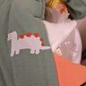 爬爬冬裝男女寶寶夾棉爬服嬰兒加厚連體衣1個月-3歲 綠色 80cm 曬單實拍圖