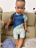 lemonkid兒童泳衣分體夏男女童游泳衣寶寶連體防曬泳裝 清羽藍連體90 曬單實(shí)拍圖