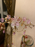 漢服后壓頭飾超仙長(cháng)流蘇步搖古風(fēng)發(fā)飾少女簡(jiǎn)約日常插梳古裝配飾 傾顏-粉色 曬單實(shí)拍圖