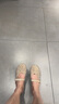 百田森法式甜酷漁網(wǎng)鞋水鉆包頭拖鞋女款2025新款外穿拖鞋女平底鞋 柔紗杏 36 曬單實拍圖