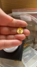 周大生黃金吊墜女炫彩足金如來(lái)佛圓牌掛墜送老婆女友生日禮物 3.49g 曬單實(shí)拍圖