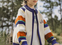 瑪米瑪卡（MOMOCO）兒童開(kāi)衫毛衣外套秋裝童裝新款男童潮流時(shí)尚毛衣 白杏色   105    曬單實(shí)拍圖