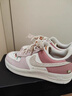 耐克NIKE女休閑板鞋空軍一號 AIR FORCE 1運動(dòng)鞋IB8874-111粉白37.5 曬單實(shí)拍圖