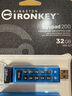金士頓（Kingston）32GB  U盤(pán) IKKP200 256位AES硬件數字加密 金屬外殼 讀速145MB/s   曬單實(shí)拍圖