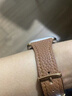 久風(fēng)品牌原裝適用蘋(píng)果s10荔枝紋真皮表帶AppleWatch9小蠻腰細款s8氣質(zhì)高級s7輕奢復古ultra柔軟s6/5/4 【橙色】 適用iwatch S10/S11【42MM表盤(pán)】 曬單實(shí)拍圖