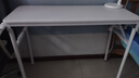 惠尋京東自有品牌電腦桌折疊桌子書桌學(xué)習(xí)桌家用簡易餐桌便攜桌子單桌 素雅白【100*40CM】單桌 曬單實拍圖