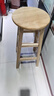雅漫林實(shí)木圓凳新中式餐椅吧臺商用椅子簡(jiǎn)約家用成人高腳現代手機店高凳 整裝65厘米高圓凳方踏腳 曬單實(shí)拍圖