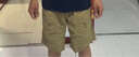 駱駝（CAMEL）男裝涼感工裝短褲男夏季防曬寬松直筒速干休閑五分褲M(mǎn)15BD00012 曬單實(shí)拍圖
