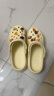 名創(chuàng  )優(yōu)品（MINISO）洞洞鞋男女夏季外穿涼鞋防滑厚底踩屎感包頭涼拖鞋 卡其+趣味零食 曬單實(shí)拍圖