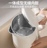 九陽(yáng)（Joyoung）熱水壺燒水壺電水壺1.5L大容量  316L不銹鋼內膽 雙層隔熱  0膠水壺K15FD-W170 曬單實(shí)拍圖