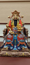 圓通龍椅財神爺神像供奉臺灣銅彩財神爺駕到招財擺件圓通龍椅財神（琉晶彩）30厘米/尊 曬單實(shí)拍圖