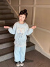 G.DUCKKIDS小黃鴨愛(ài)莎公主女童套裝秋裝2025新款冰雪奇緣兒童衣服女孩兩件套 藍色 130 曬單實(shí)拍圖
