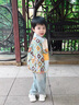 G.DUCKKIDS小黃鴨男童外套春秋款2025新款帥氣男孩夾克寶寶襯衫兒童秋裝上衣 藍色 100 建議2~3歲【 90-100cm】cm 曬單實(shí)拍圖