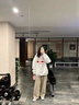 魯雅爾白灰色字母印花連帽衛(wèi)衣女春秋季美式慵懶chic寬松百搭上衣服外套 白灰色 L 曬單實拍圖