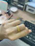 中銀億金碎碎冰五帝幣黃金戒指女足金錢幣指環(huán)活口七夕情人節(jié)禮物送女友 碎碎冰錢幣戒指 金重約3.8g 曬單實拍圖