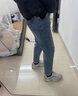 吉普（JEEP）美國(guó)正品高端天絲九分直筒牛仔褲春秋厚款男士修身小腳長(zhǎng)褲子秋冬 黑灰色 常規(guī) 【專柜同款】 33 推薦150-160斤 曬單實(shí)拍圖