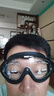 匹克成人游泳鏡男女高清防霧防水大框一體專業(yè)潛水游泳眼鏡透明黑色 曬單實(shí)拍圖