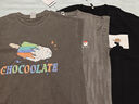 :CHOCOOLATE it日系短袖男士2025夏季薄款純棉圓領(lǐng)休閑寬松潮牌T恤 黑色 L 【建議110斤-130斤】 曬單實(shí)拍圖