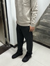 愛(ài)步（ECCO）樂(lè )福鞋男 25年秋季新款時(shí)尚袋鼠鞋男女同款牛皮休閑鞋增高 552504 黑色55250490000 42 曬單實(shí)拍圖