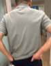 GXG男裝商場同款含桑蠶絲polo衫24年夏 淺灰綠 180/XL 曬單實拍圖
