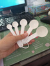 馳諾量勺克數勺食品級烘培廚房刻度計量咖啡奶粉米粉定量稱(chēng)量一克勺子 白色*1套+收納環(huán) 5只ABS/1+2.5+5+10+15g 曬單實(shí)拍圖