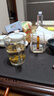 樂美雅（Luminarc）法國樂美雅耐熱鋼化玻璃杯子家用茶杯帶把水杯大容量泡茶杯加厚綠 平光款320ml【兩支】 曬單實拍圖