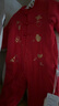 babylove嬰兒連體衣中國風(fēng)拜年服寶寶棉服哈衣爬服外出抱衣新生兒過(guò)年衣服 年年有魚(yú)（150g夾棉） 80cm 曬單實(shí)拍圖