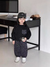 G.duck小黃鴨女童洋氣寬松春秋季豹紋衛衣套裝女寶寶2025新款早秋裝休閑 圖片色 90 碼建議身高80-90cm 曬單實(shí)拍圖