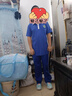喬丹兒童跑步鞋男童旋鈕運(yùn)動鞋大童春秋季跑鞋 迷蒙藍(lán)/波動藍(lán) 37 曬單實(shí)拍圖