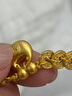 中國黃金（CHINA GOLD）五帝錢(qián)幣黃金手鏈女款足金小胖福納福手繩情人節生日禮物送女友 五帝錢(qián)小胖福手繩【金繩】約1.01g 曬單實(shí)拍圖