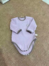 貝樂(lè )咿嬰兒衣服秋冬季德絨包屁衣打底內衣新生兒衣服保暖連體衣寶寶衣服 7923-風(fēng)鈴紫 73cm （6-9個(gè)月15-18斤） 曬單實(shí)拍圖