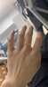 中國黃金（CHINA GOLD）黃金戒指女足金四葉草戒指首飾素圈指環(huán)教師節實(shí)用生日禮物送女友 足金戒指 約1.9g【玫瑰禮盒】 曬單實(shí)拍圖