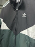 adidas經(jīng)典寬松運動夾克外套男女秋季阿迪達斯官方三葉草 黑色/綠色/白色   M 曬單實拍圖