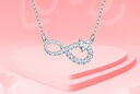 施華洛世奇（SWAROVSKI）   HYPERBOLA INFINITY 永恒愛意 項(xiàng)鏈女 鍍白金色 5520576 曬單實(shí)拍圖