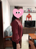 俞兆林媽媽裝50-60歲洋氣秋冬結婚禮服針織開(kāi)衫2025新款中老年短外套女 酒紅不加絨 XL 建議115-130斤 曬單實(shí)拍圖
